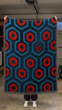 Honeycomb - Bright Blue/Red
